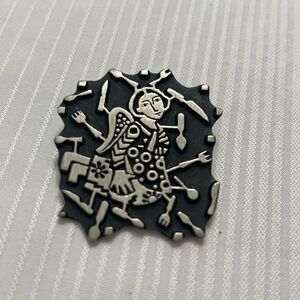 Alice Seely Pewter Pin Flight to Freedom Menopause ‘Menu-Pause’ Signed 2000